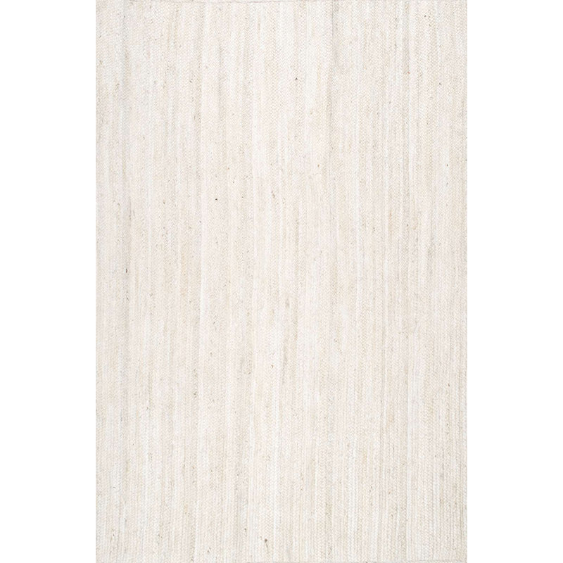 Three Posts™ Malaysia Hand Braided Jute Off White Area Rug & Reviews